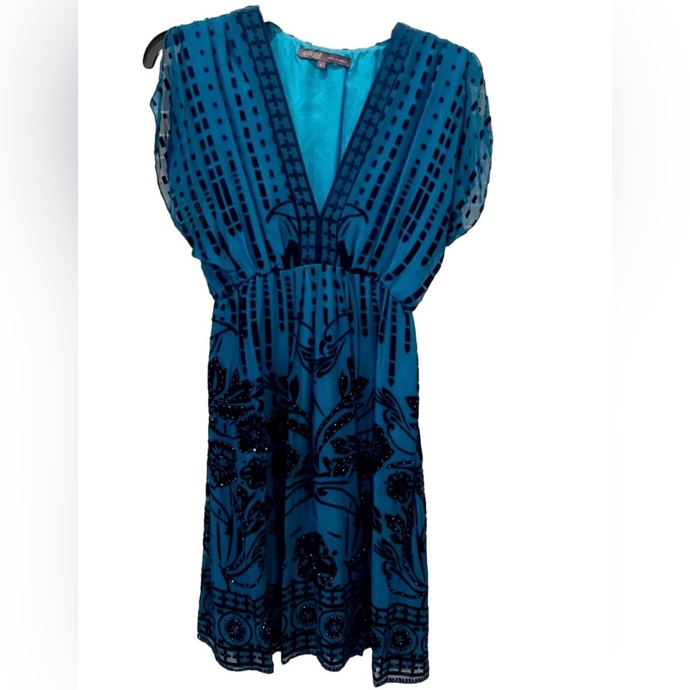 Hale Bob Dress Women’s Size Small Silk/Rayon Beaded